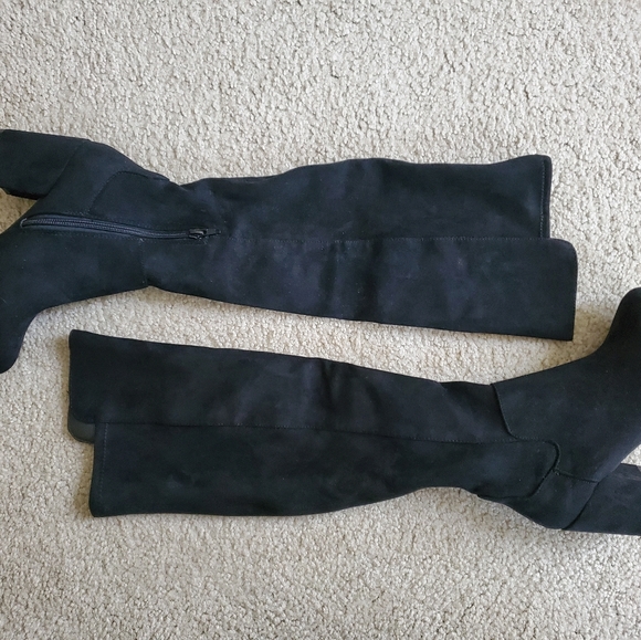 Black Over Knee Boots - Picture 1 of 3